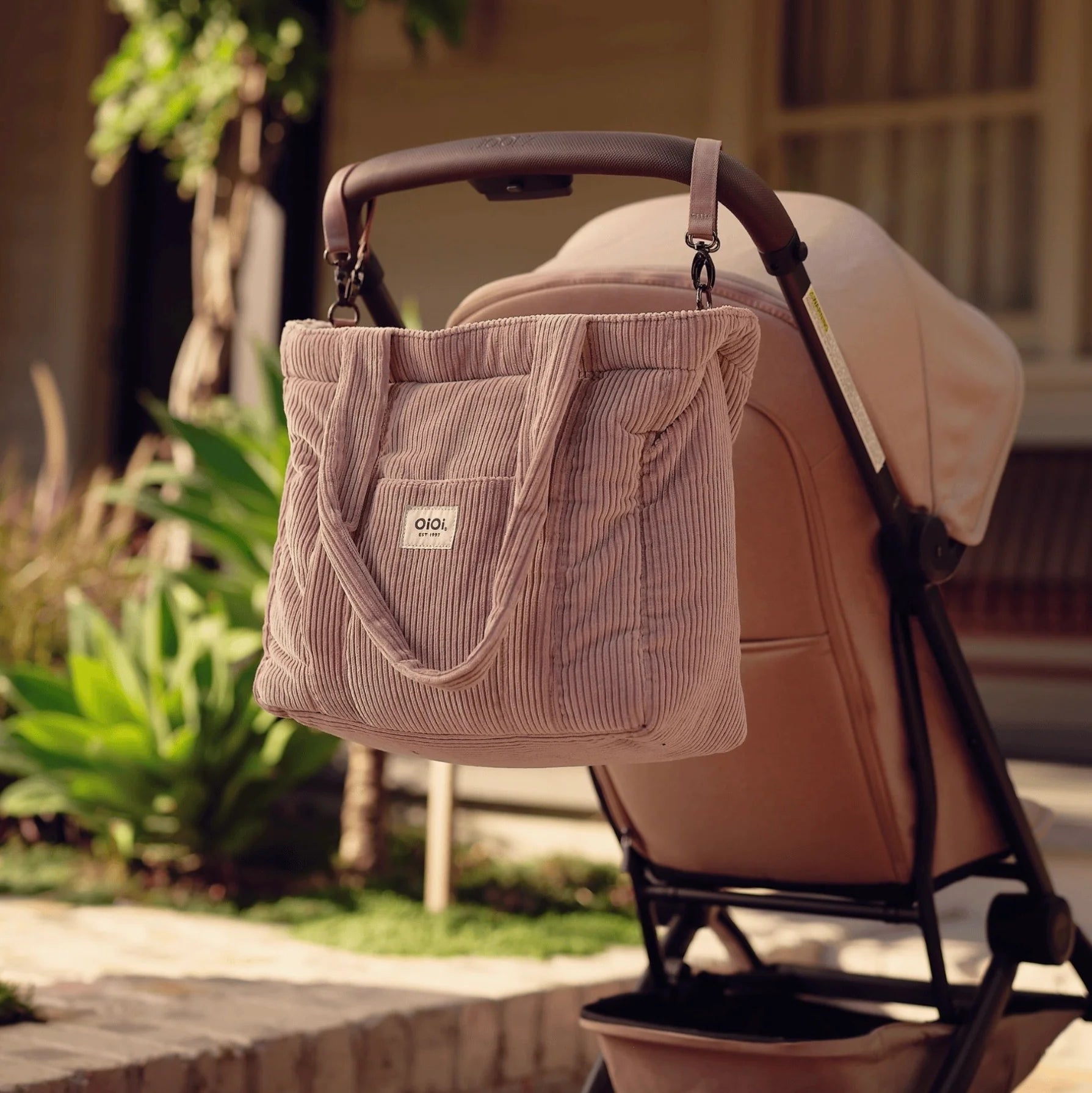 OiOi - Everyday Tote (Rose Pink Corduroy) OiOi