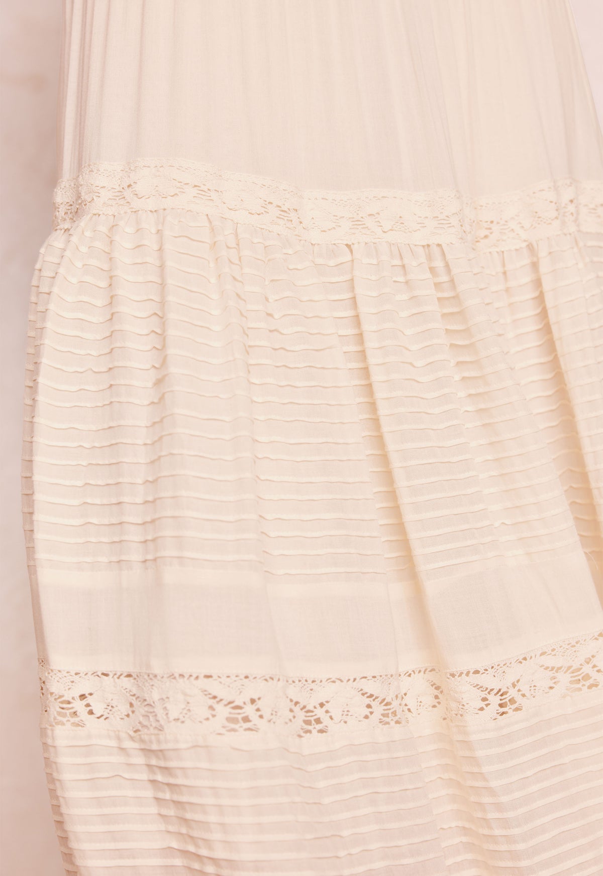 Spell - Ines Tiered Maxi Skirt (Light Sand) Spell