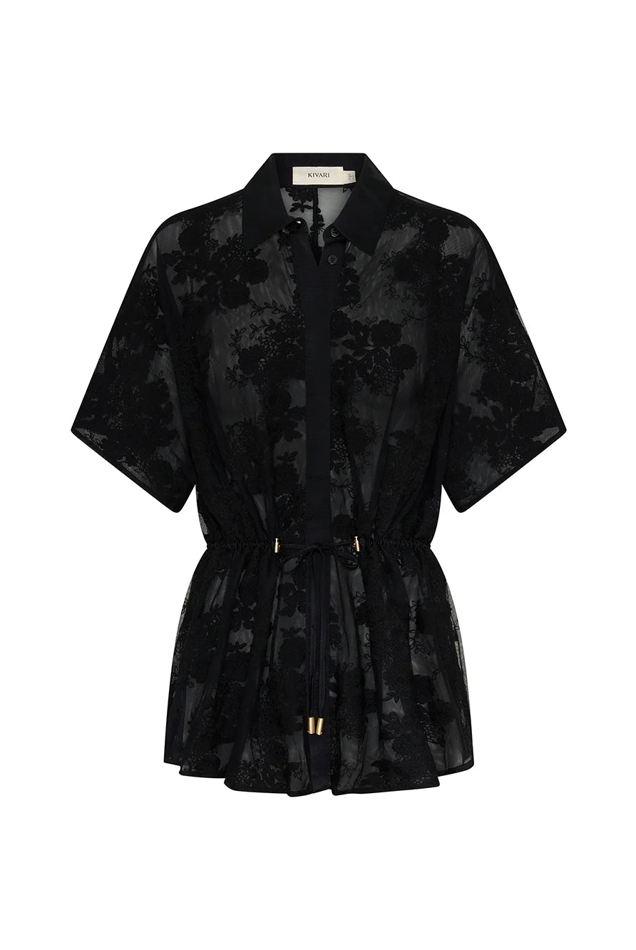 Kivari - Jaxon Lace Shirt (Black) Kivari