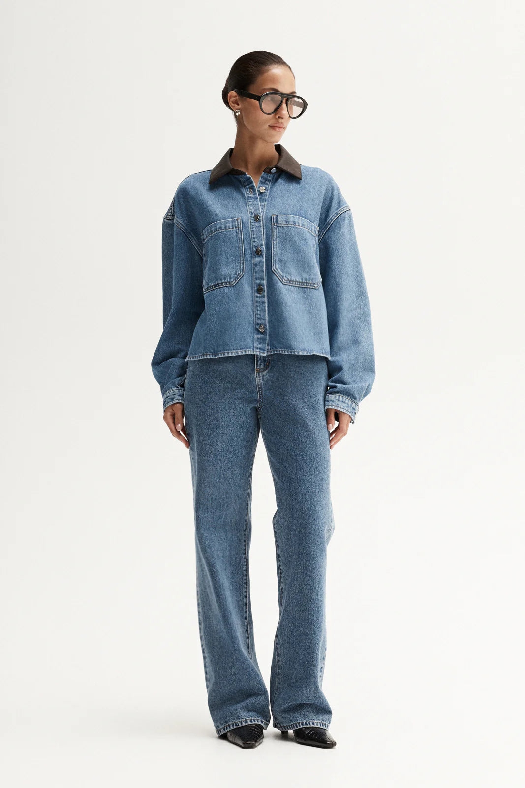 Elka Collective - Benji Denim Shirt (Trinity Blue) Elka Collective