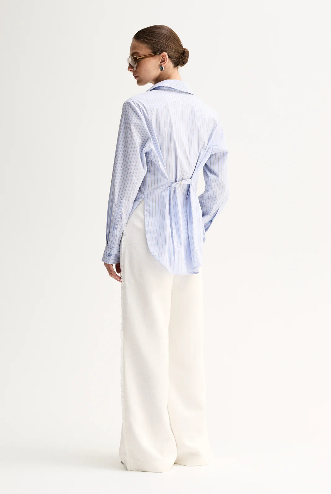 Elka Collective - Kallie Stripe Shirt (Blue Stripe) Elka Collective