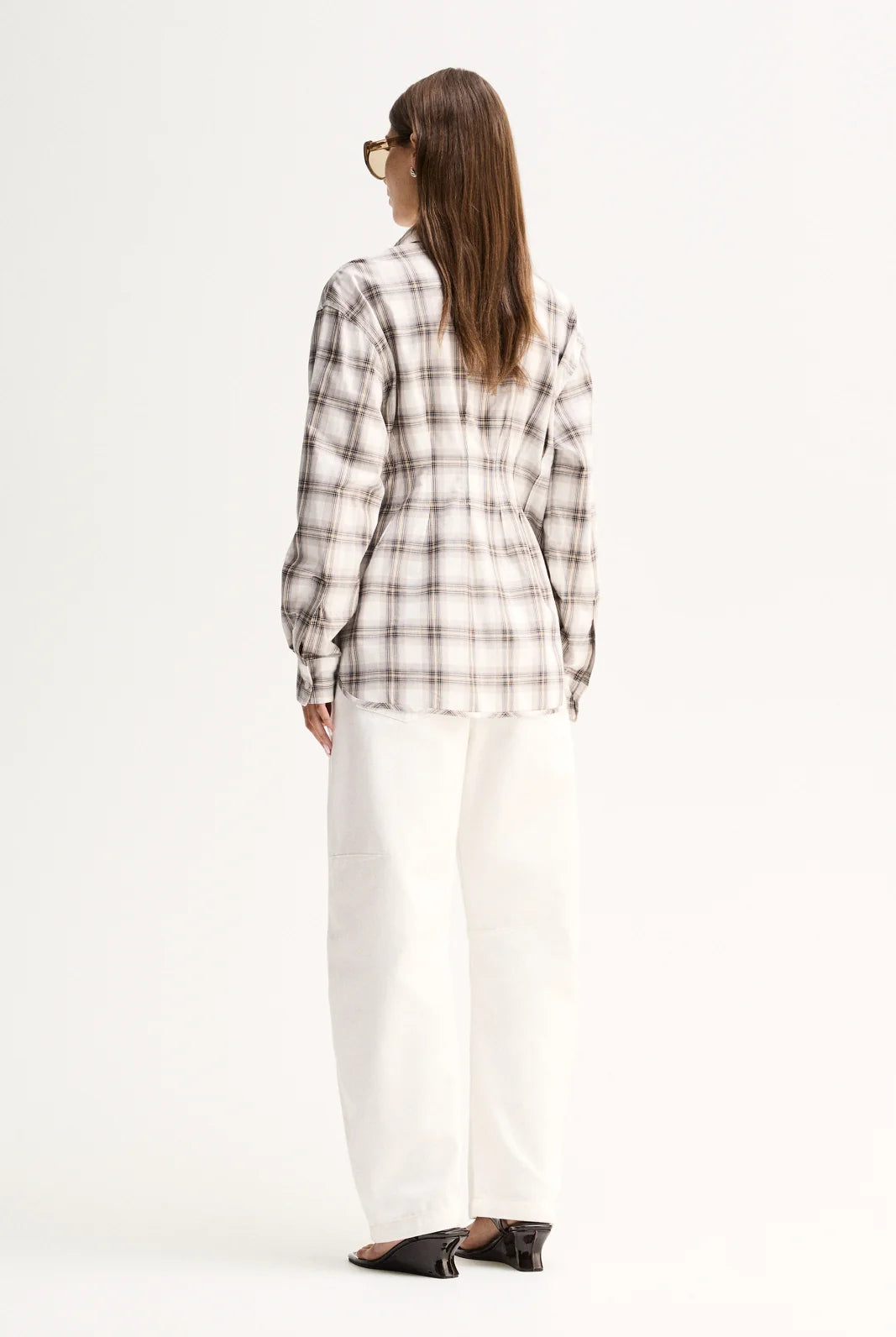 Elka Collective - Heather Shirt (White Check) Elka Collective