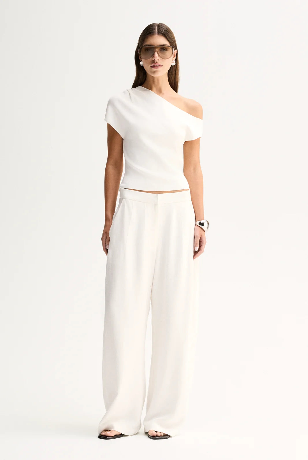 Elka Collective - Talia Knit Top (White) Elka Collective