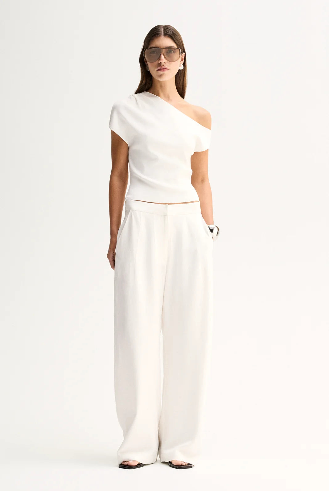 Elka Collective - Talia Knit Top (White) Elka Collective