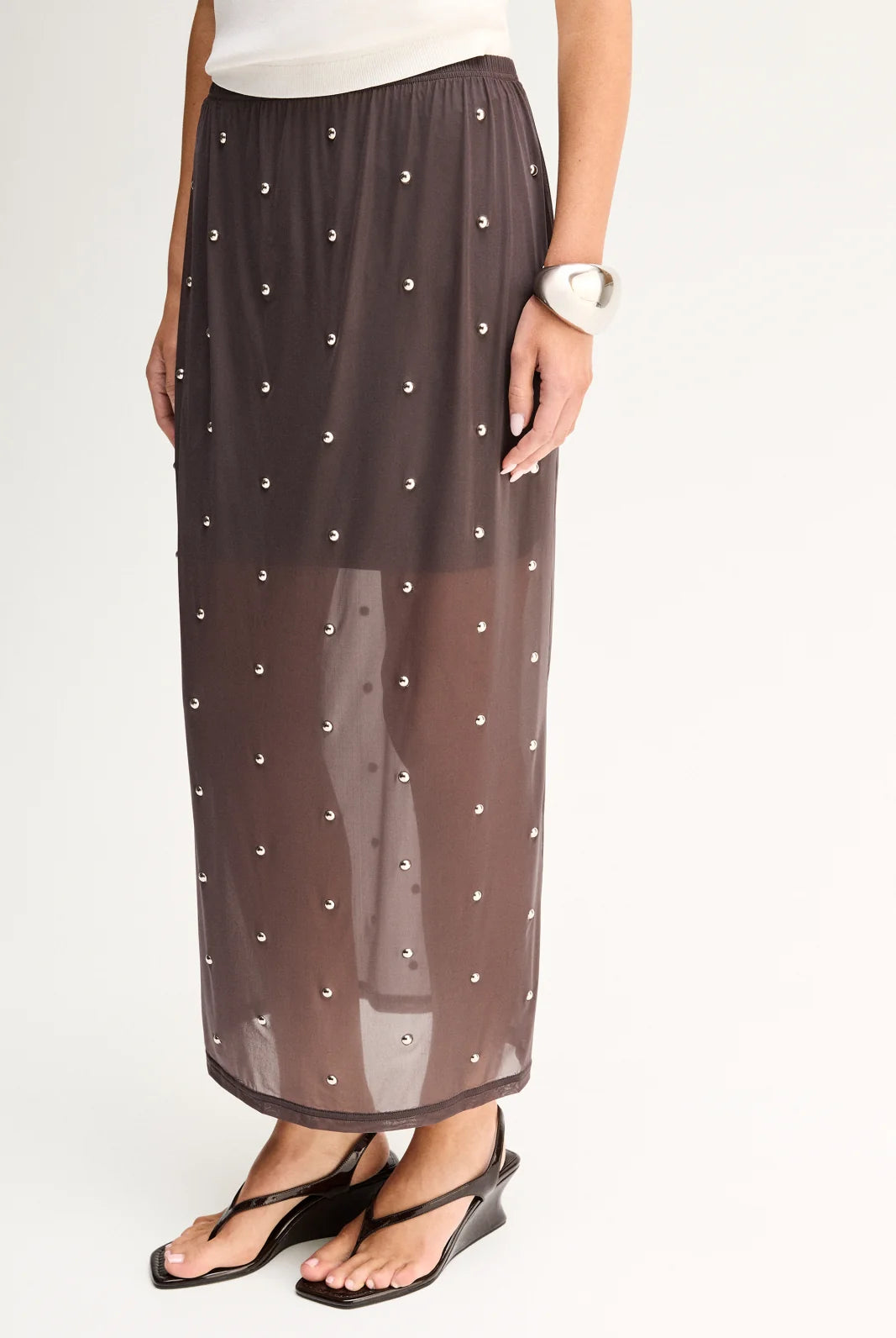 Elka Collective - Rowe Maxi Skirt (Slate) Elka Collective