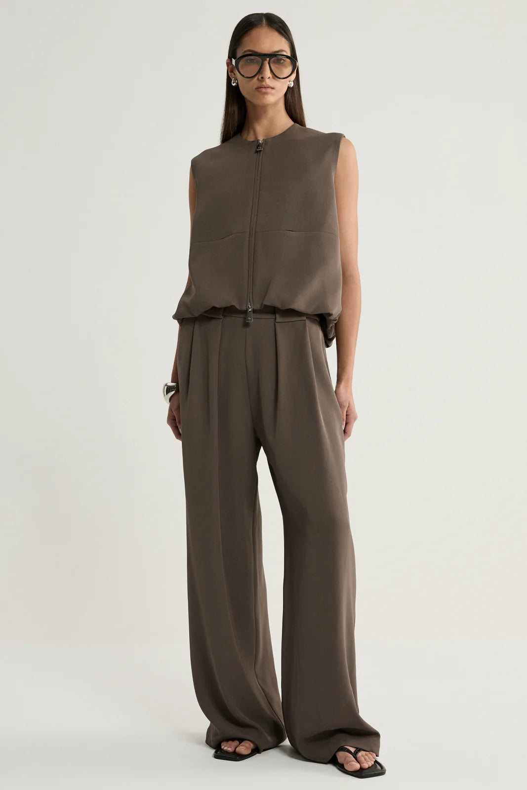 Elka Collective - Margot Vest (Taupe) Elka Collective