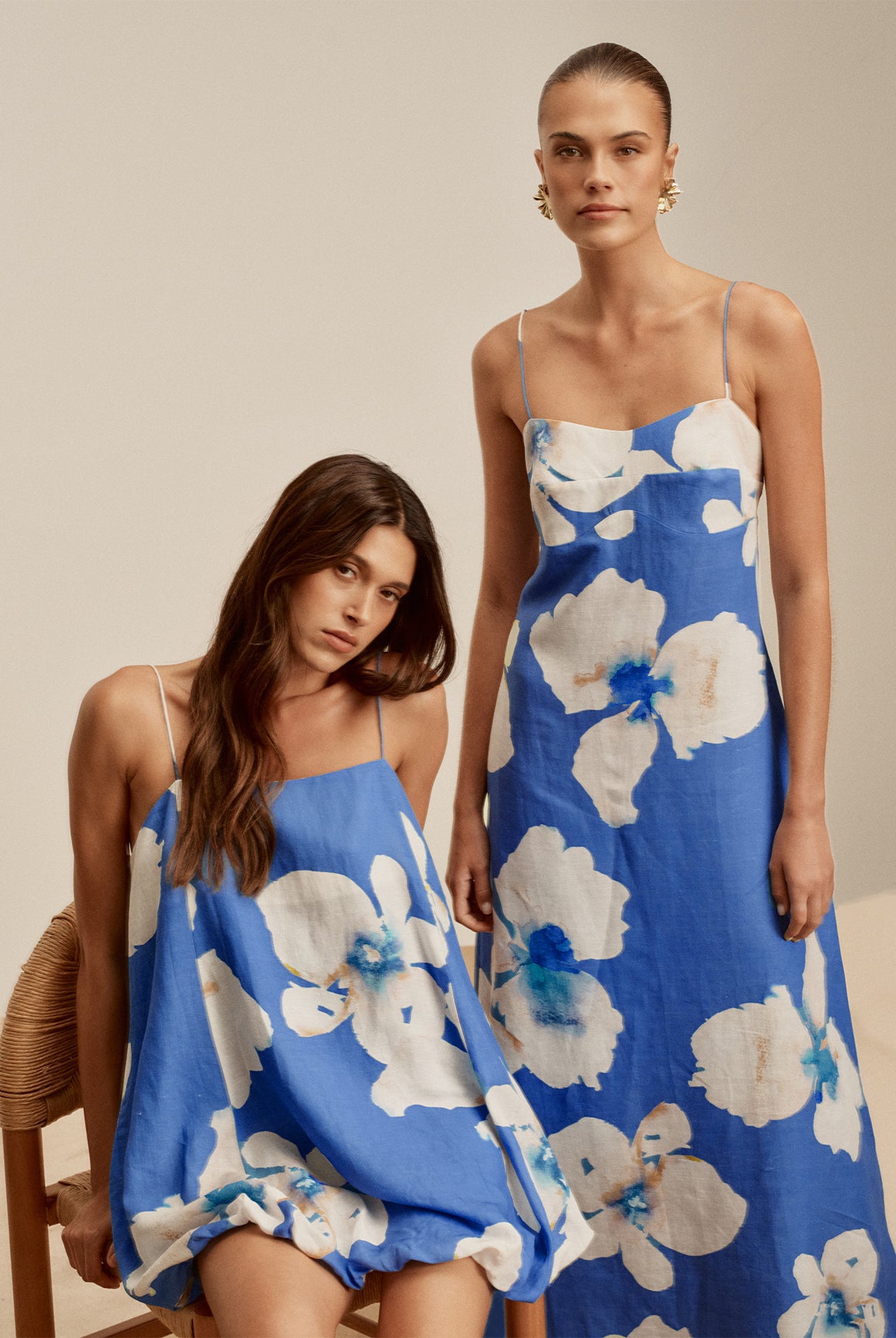 (Pre-Order) Kivari - Rowena Bubble Mini Dress (Blue) Kivari