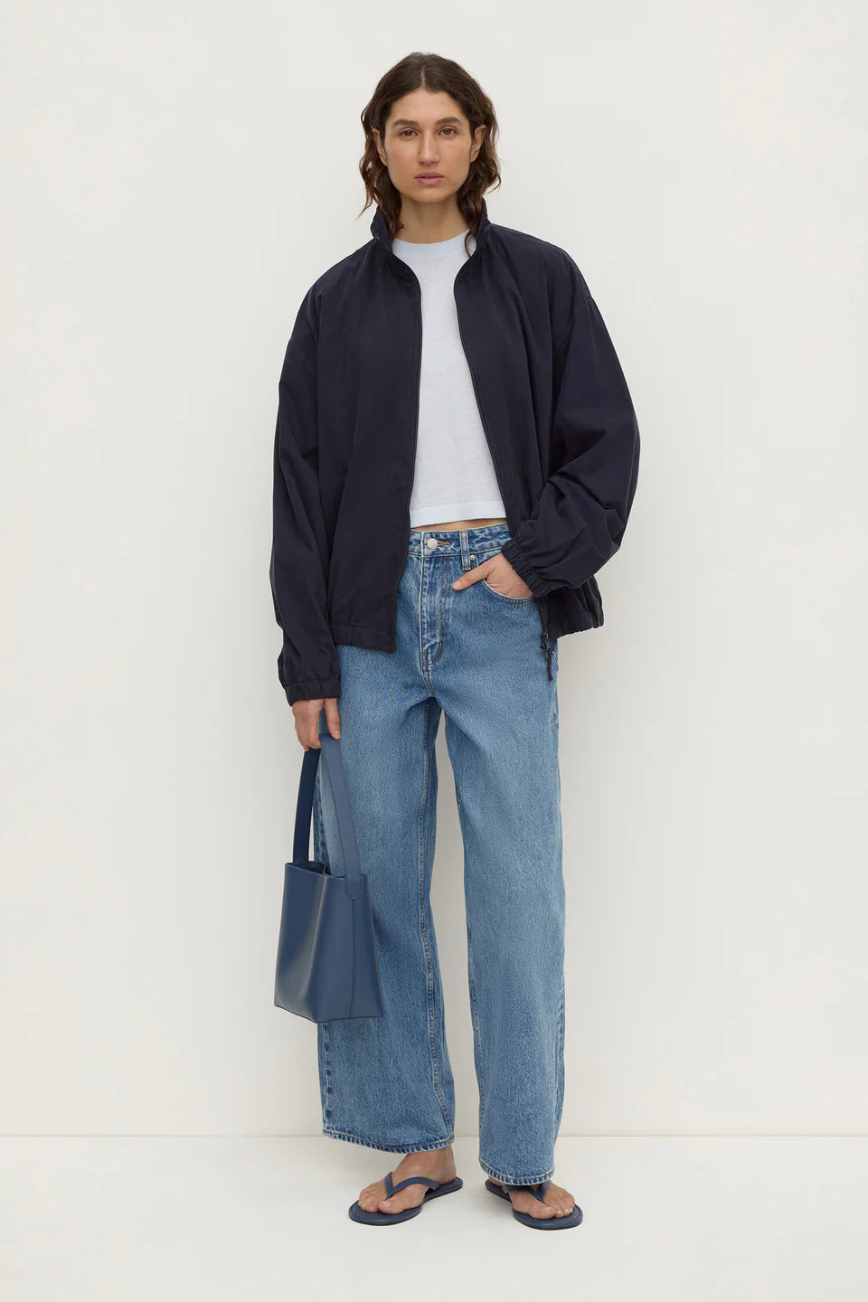 Assembly Label - Kensy Cotton Cashmere Tee (Powder Blue) Assembly Label
