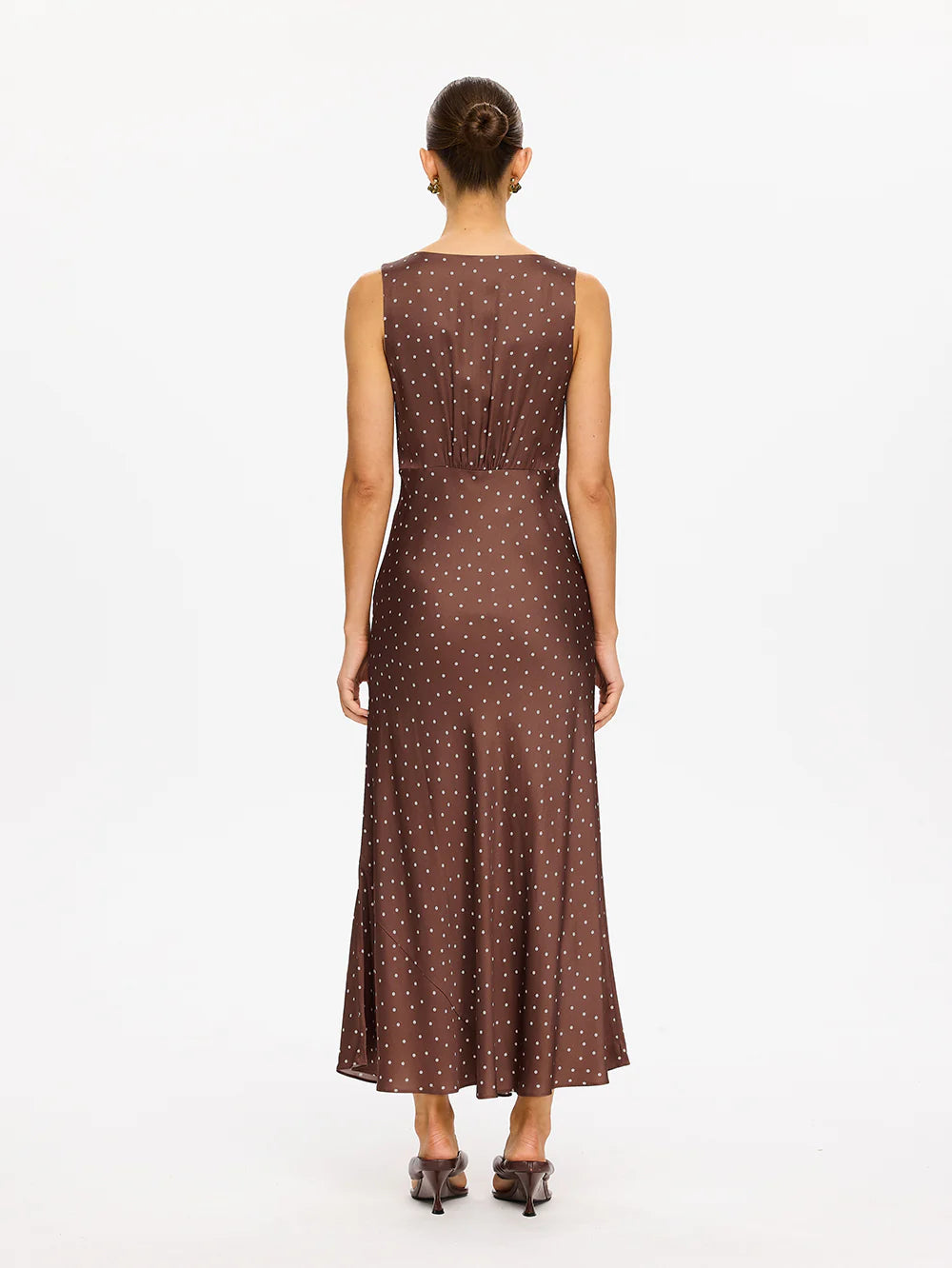 Kivari - Edie Midi Dress (Brown) Kivari