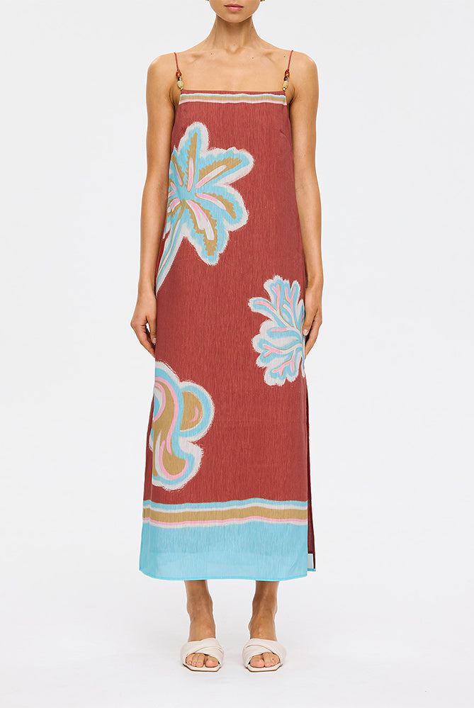 (Pre-Order) Kivari - Enzo Midi Dress (Maroon) Kivari