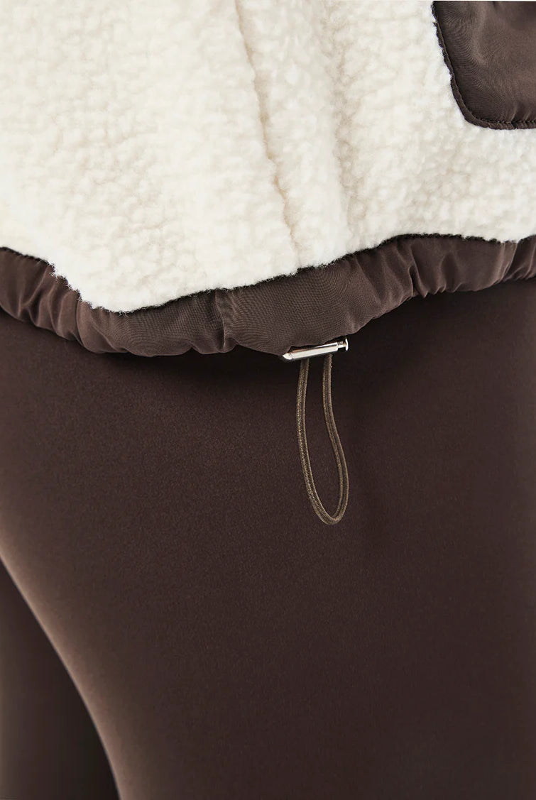 P.E Nation - Lennon Sherpa Jacket (Whisper White/Coffee) P.E Nation
