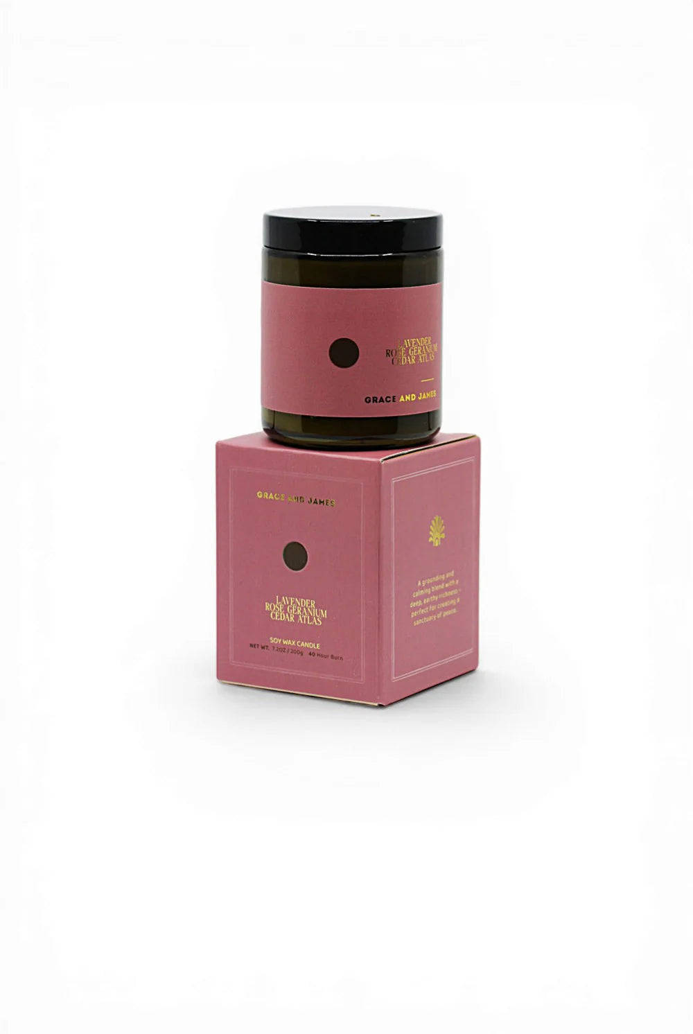 Grace and James - 200g Candle (Lavender, Rose Geranium & Cedar) Grace and James