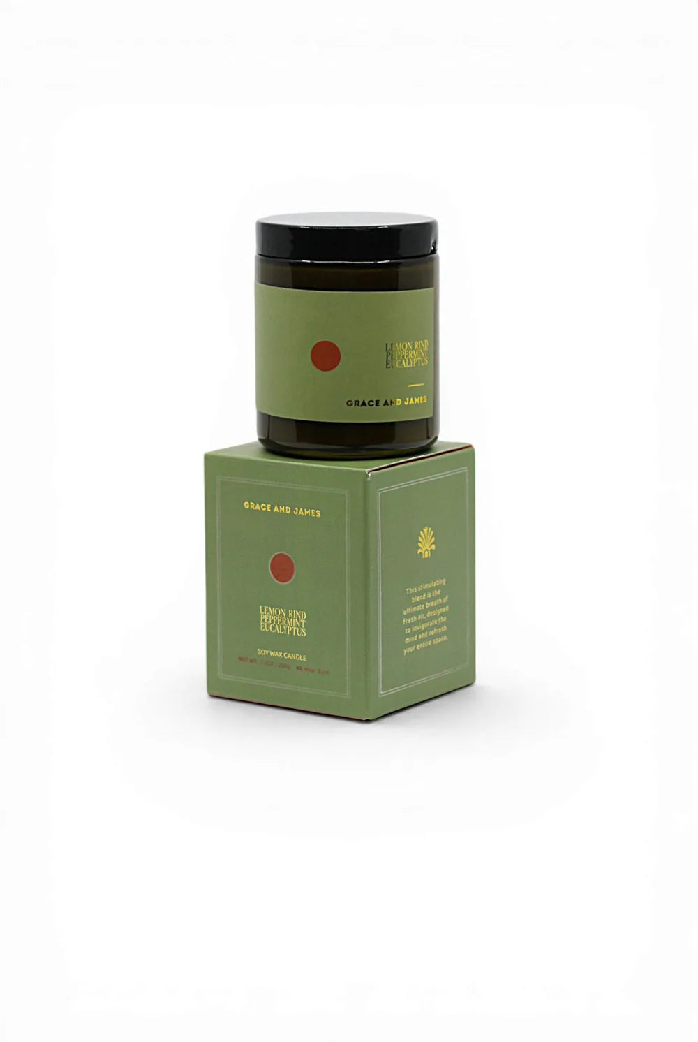 Grace and James - 200g Candle (Lemon Rind, Peppermint & Eucalyptus) Grace and James