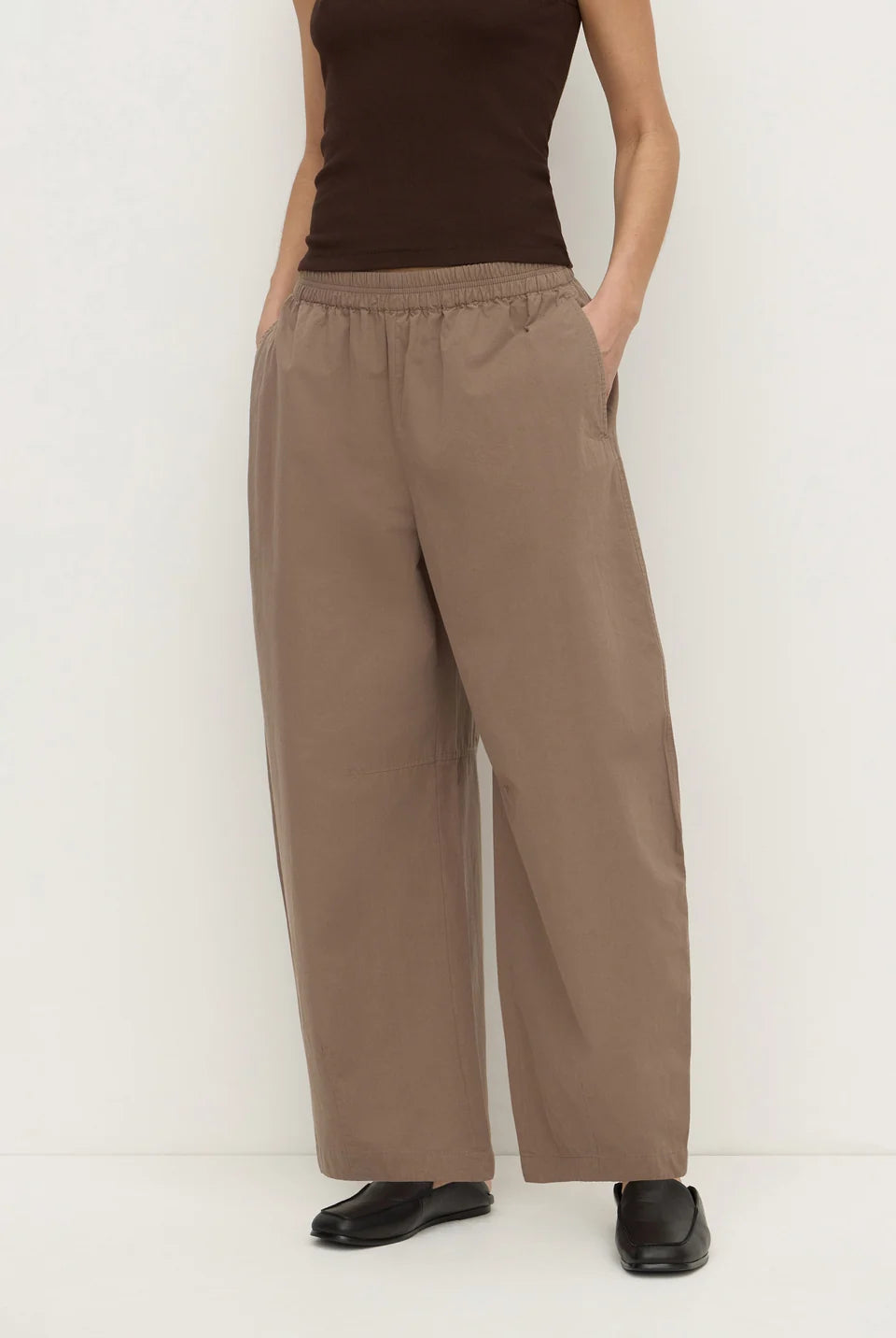 Assembly Label - Elaine Cotton Pant (Dark Sand) Assembly Label