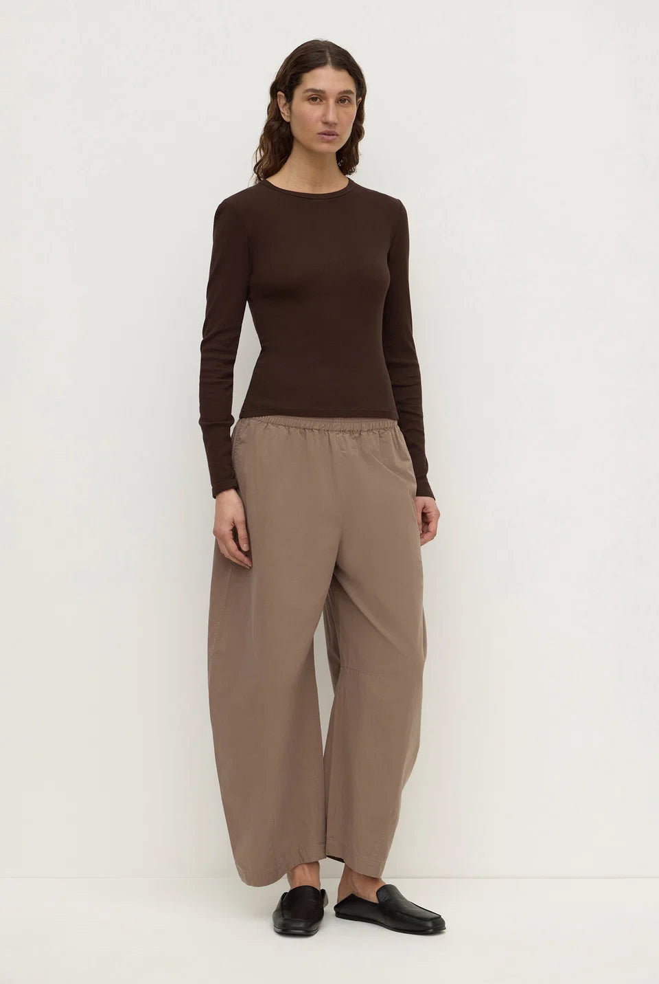 Assembly Label - Elaine Cotton Pant (Dark Sand) Assembly Label