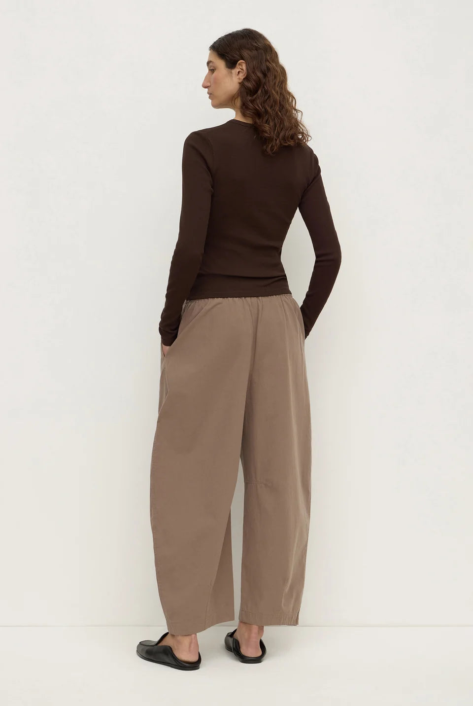 Assembly Label - Elaine Cotton Pant (Dark Sand) Assembly Label