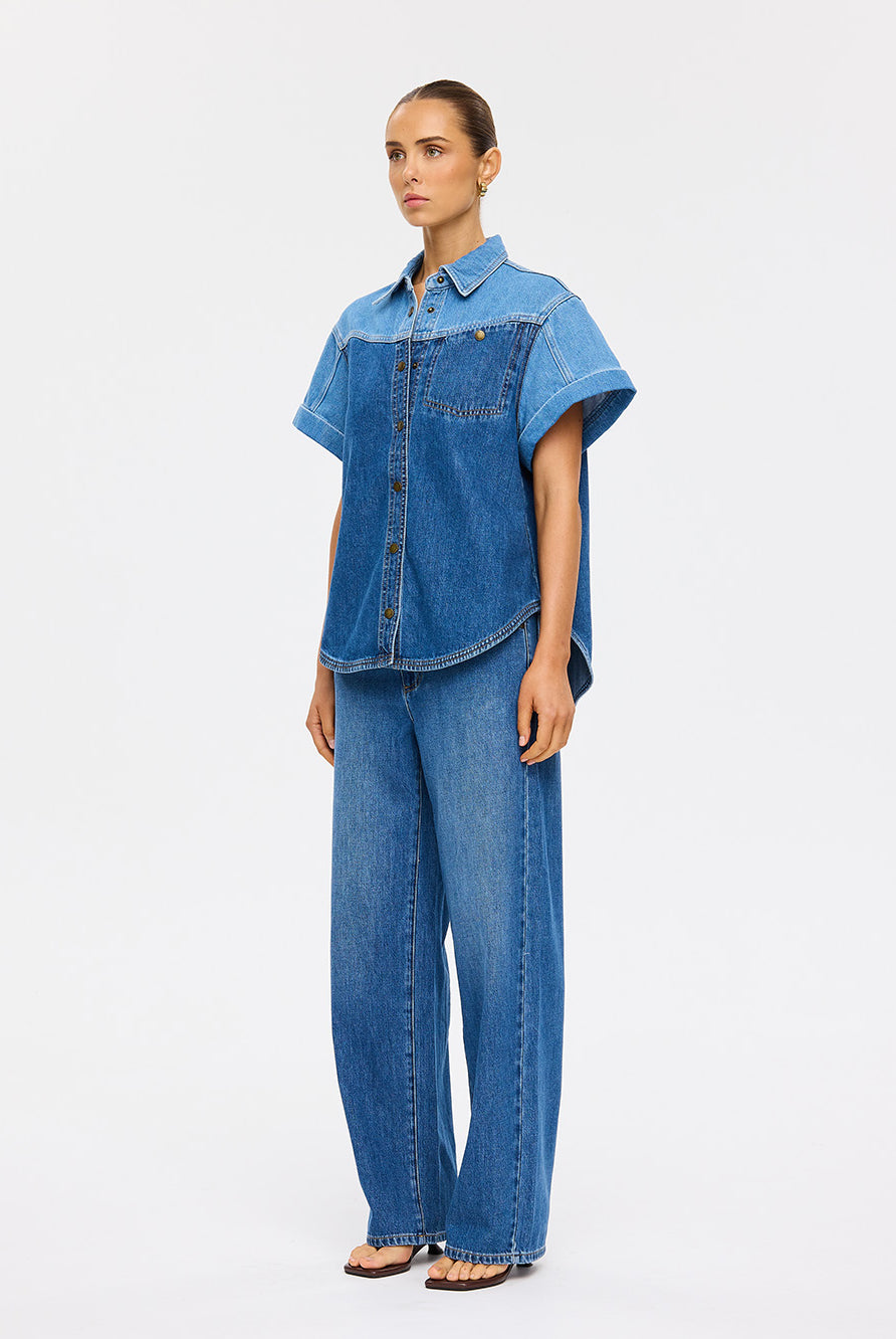 (Pre-Order) Kivari - Coralie Denim Shirt Kivari