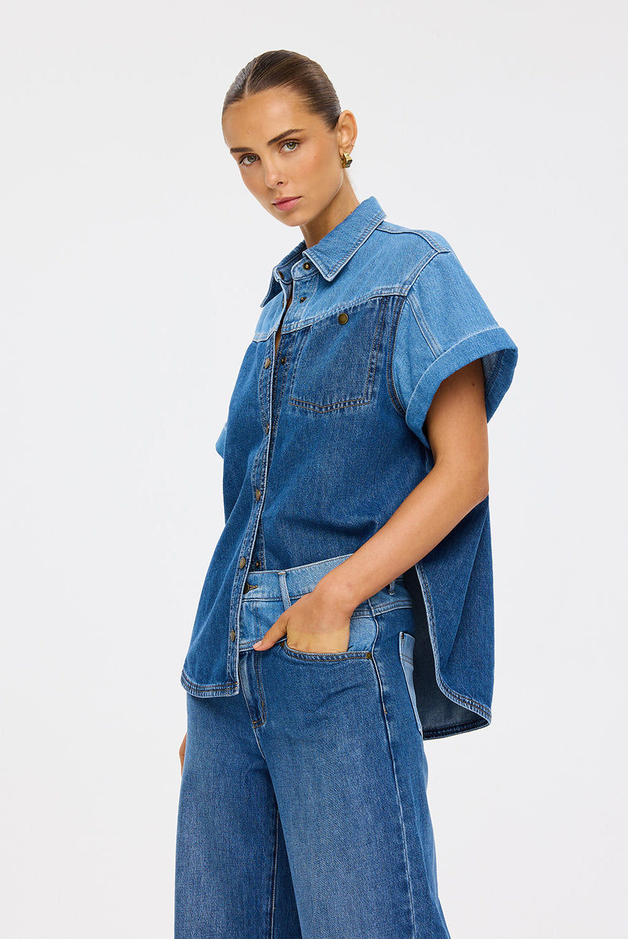 (Pre-Order) Kivari - Coralie Denim Shirt Kivari