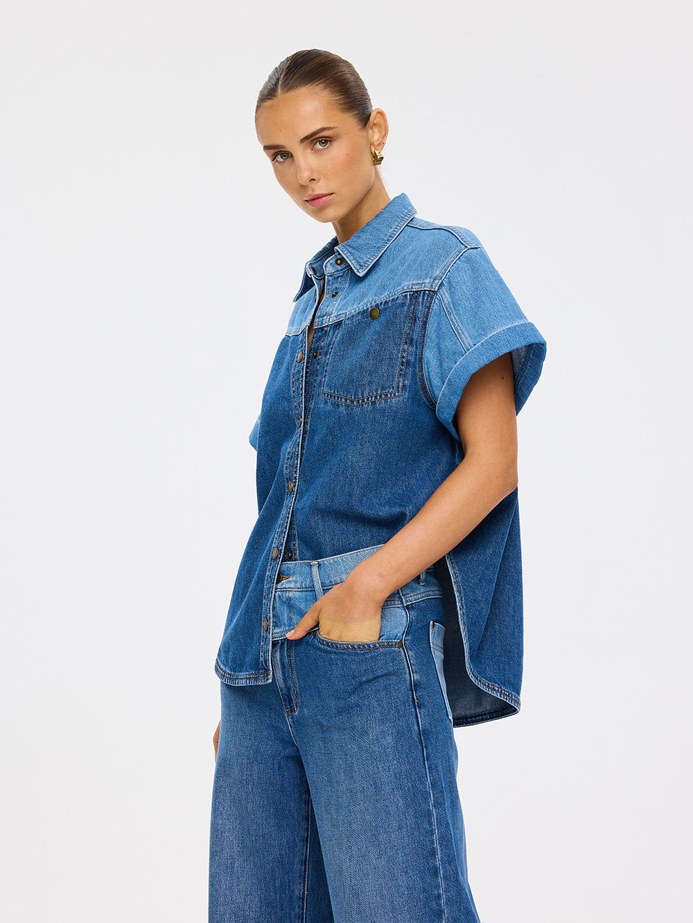 (Pre-Order) Kivari - Coralie Denim Shirt Kivari