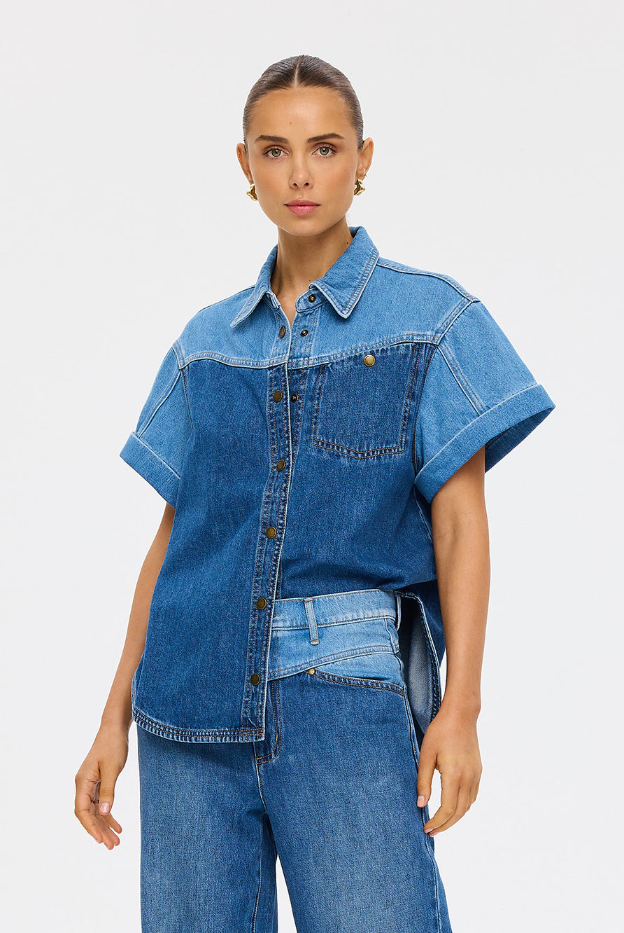(Pre-Order) Kivari - Coralie Denim Shirt Kivari