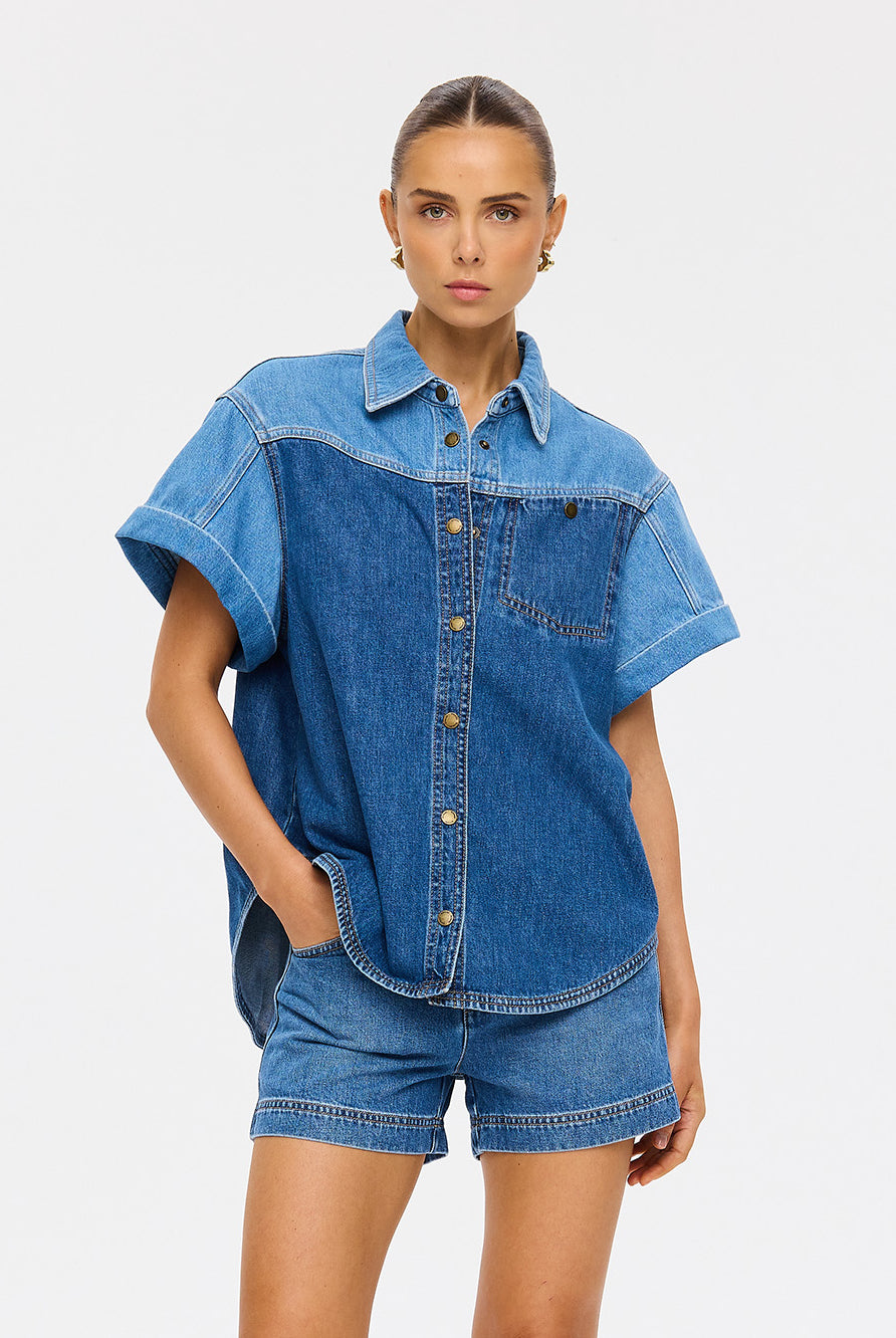 (Pre-Order) Kivari - Coralie Denim Shirt Kivari