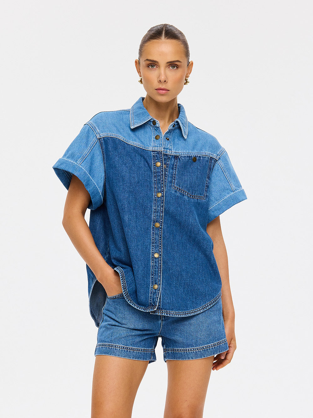 (Pre-Order) Kivari - Coralie Denim Shirt Kivari