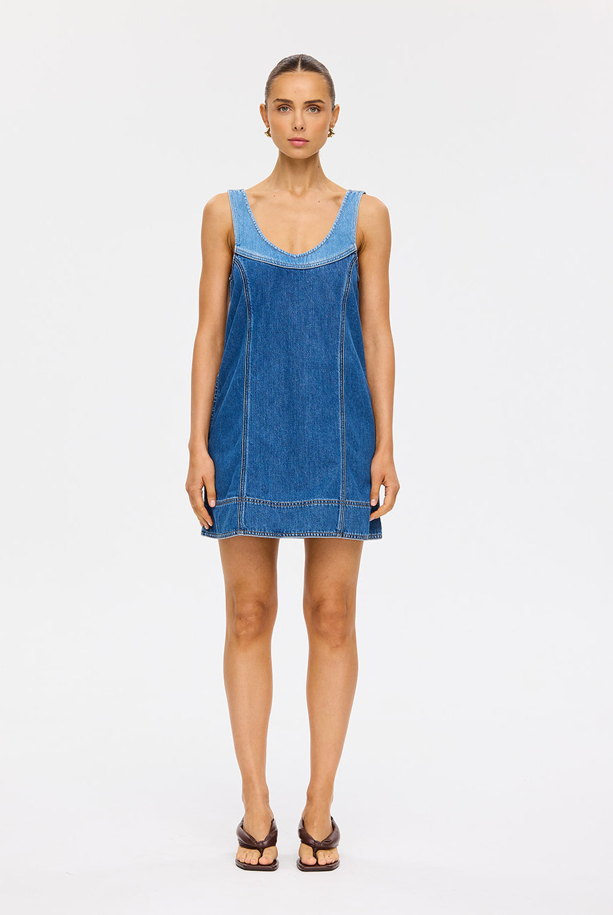 (Pre-Order) Kivari - Coralie Denim Mini Dress Kivari