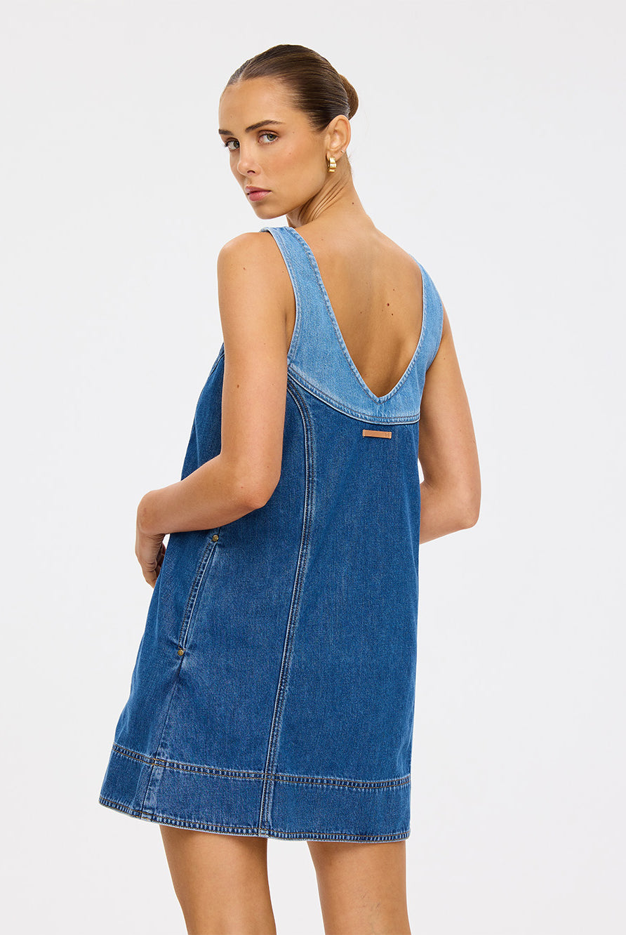 (Pre-Order) Kivari - Coralie Denim Mini Dress Kivari