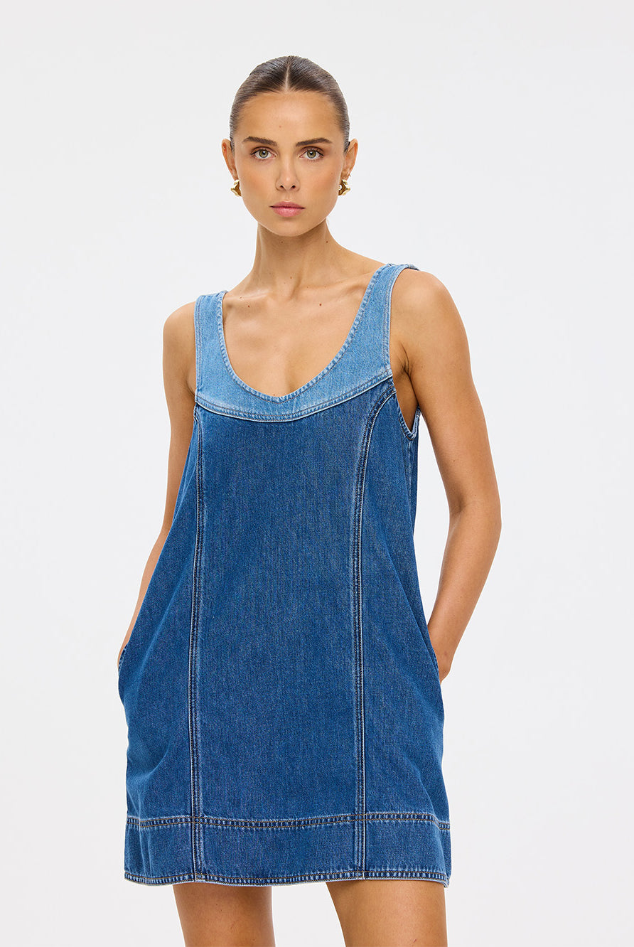 (Pre-Order) Kivari - Coralie Denim Mini Dress Kivari