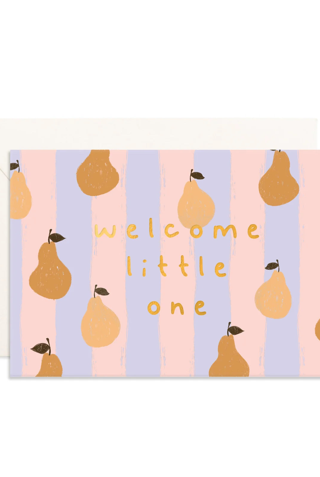 Fox & Fallow - Welcome Little One Pears Mini Greeting Card Fox & Fallow