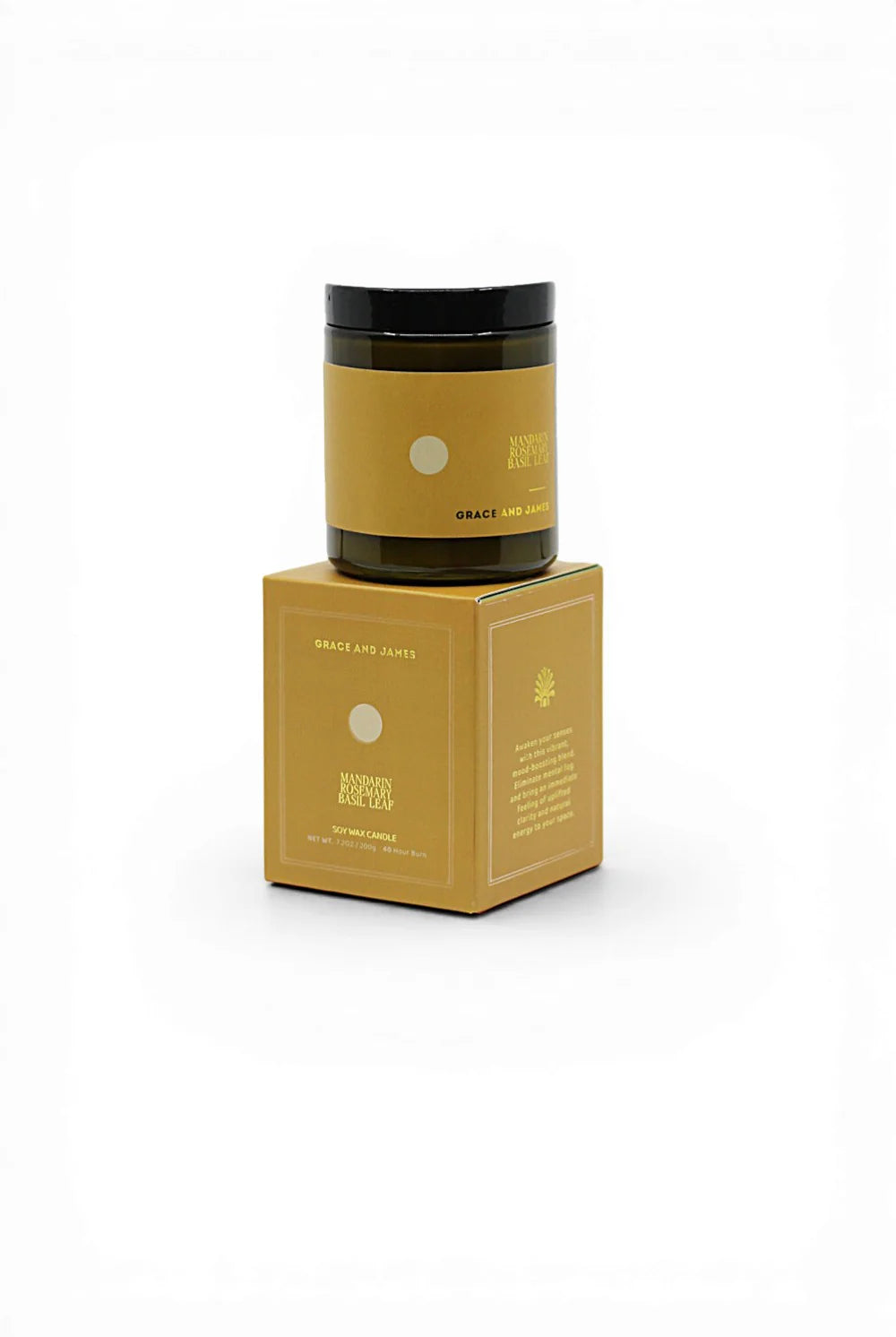 Grace and James - 200g Candle (Mandarin, Rosemary & Basil Leaf) Grace and James