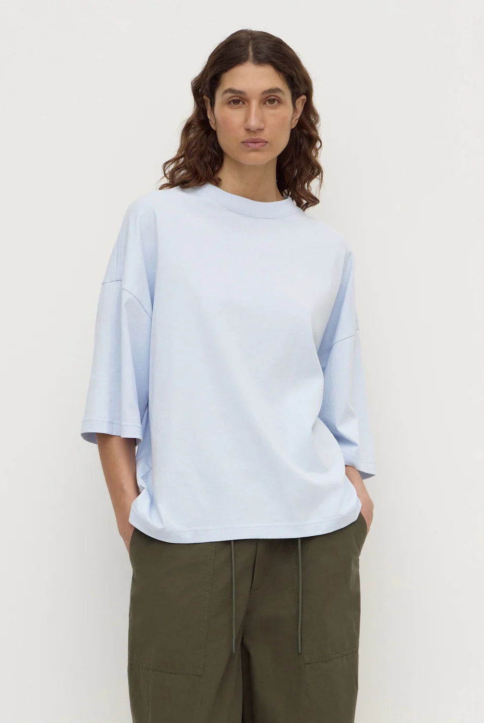 Assembly Label - Max Cotton Oversized Tee (Powder Blue) Assembly Label