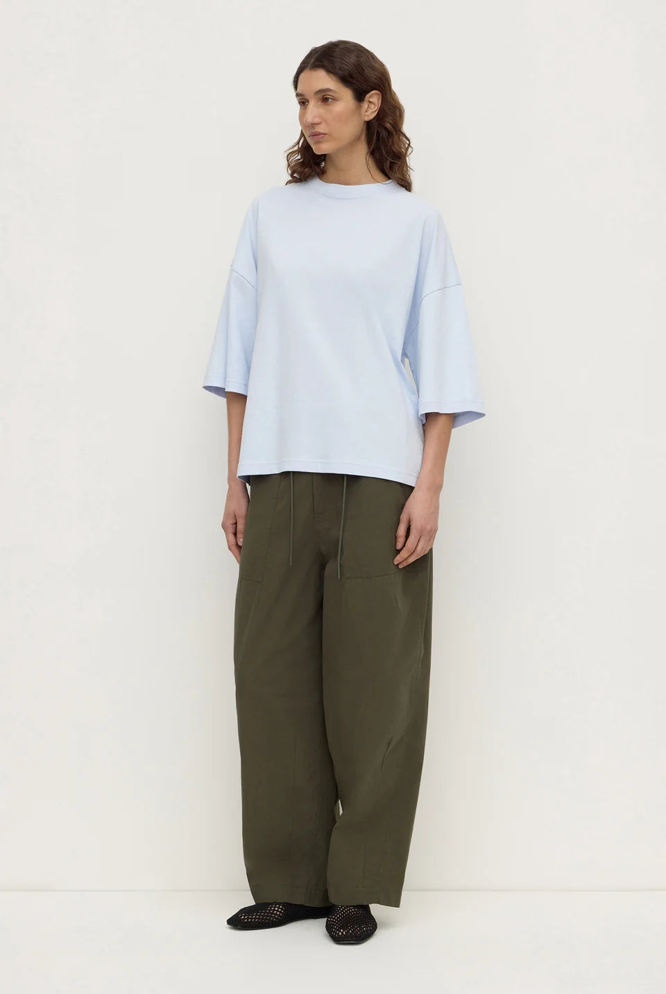 Assembly Label - Max Cotton Oversized Tee (Powder Blue) Assembly Label