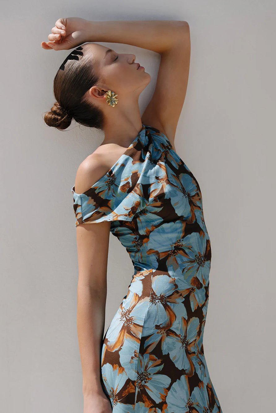 Kivari - Nieve Jersey Maxi Dress (Blue) Kivari