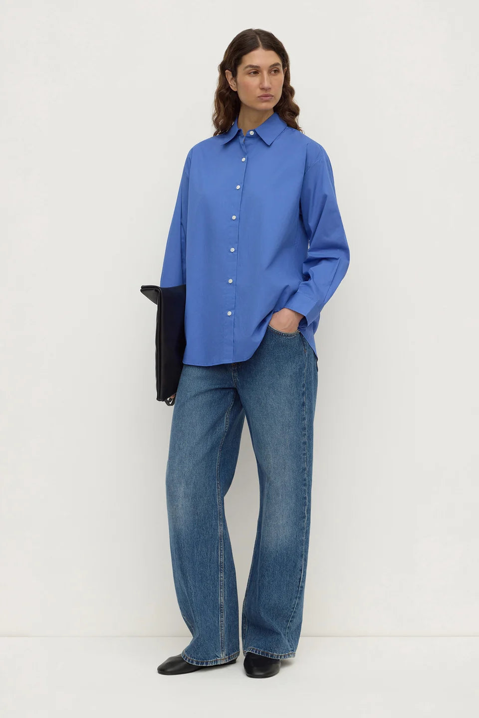 Assembly Label - Micha Popplin L/S Shirt (New Blue) Assembly Label
