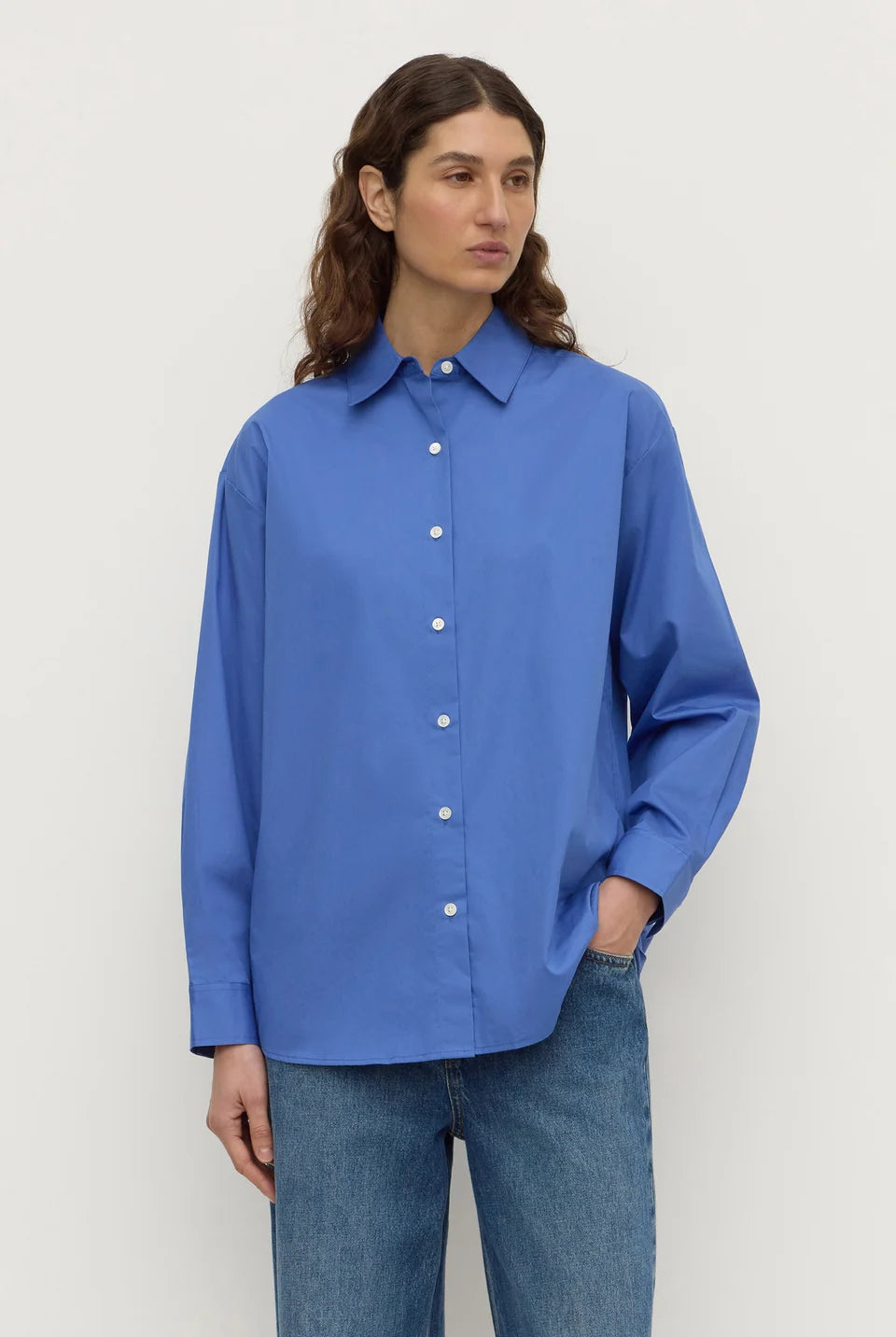 Assembly Label - Micha Popplin L/S Shirt (New Blue) Assembly Label
