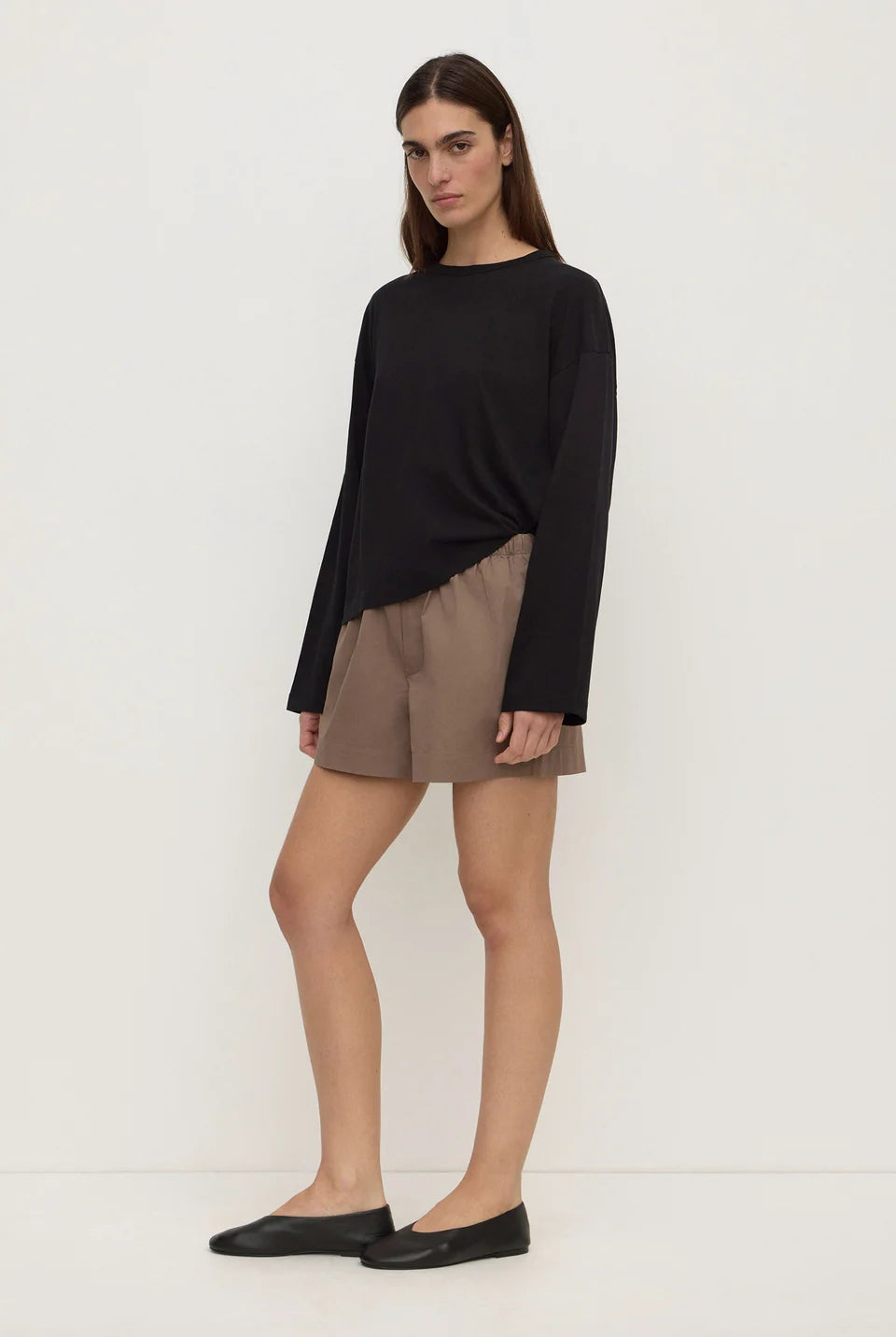Assembly Label - Micha Poplin Short (Dark Sand) Assembly Label