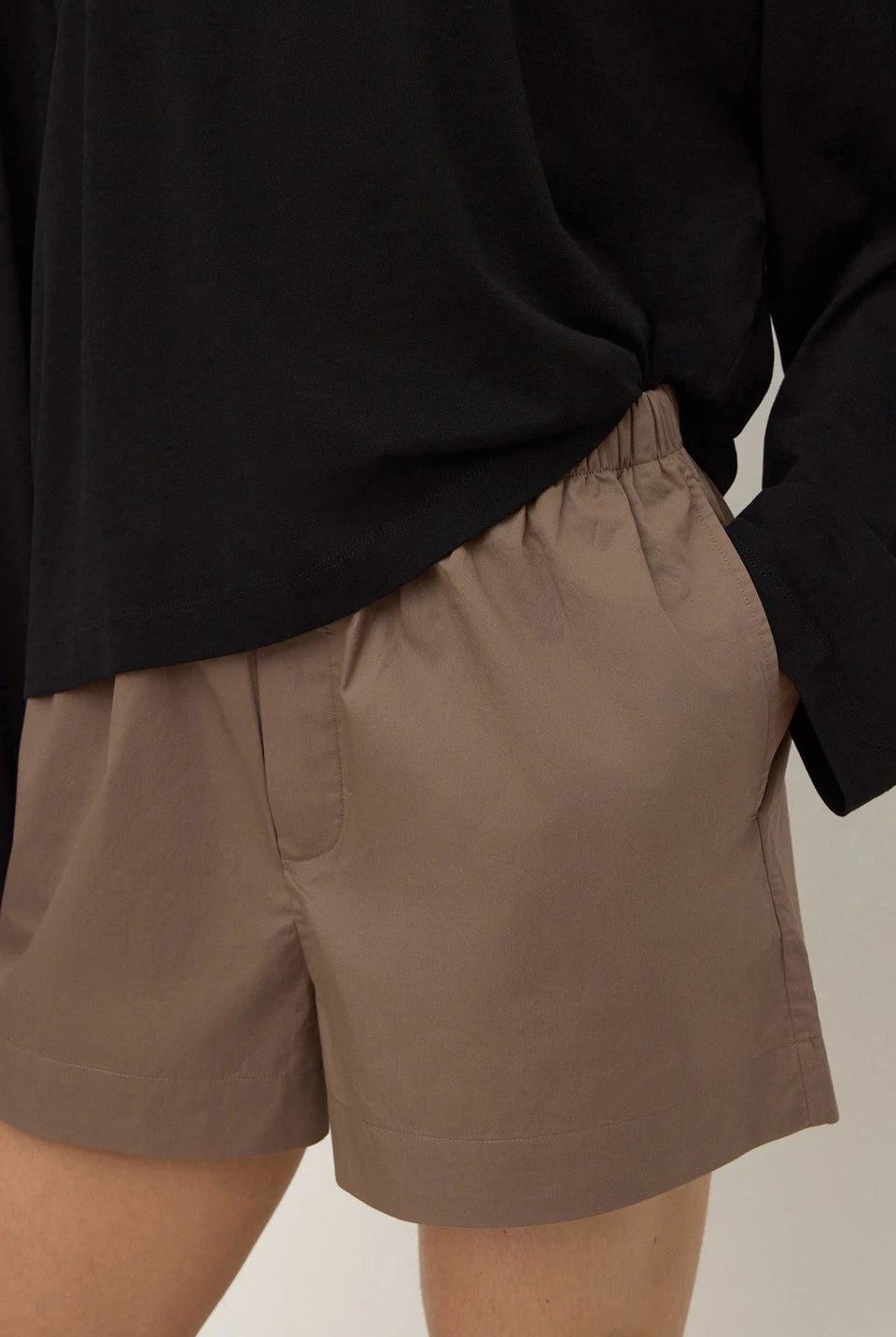 Assembly Label - Micha Poplin Short (Dark Sand) Assembly Label