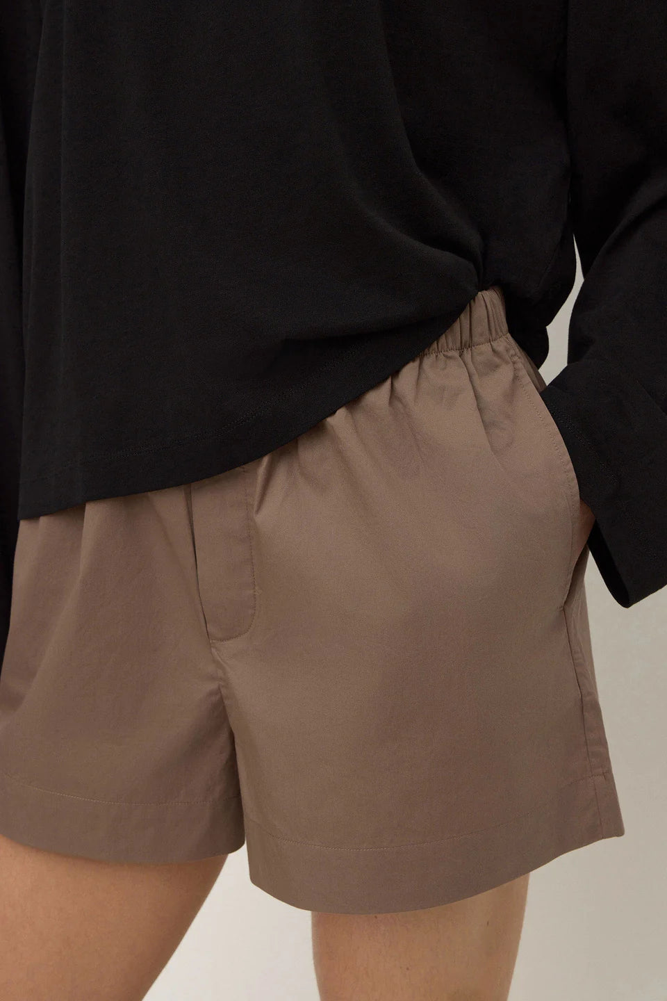 Assembly Label - Micha Poplin Short (Dark Sand) Assembly Label