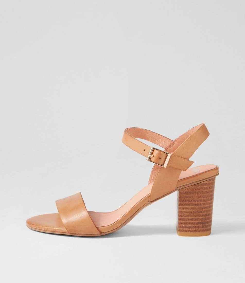 Mollini Lipber Leather Sandals - Dark Tan Mollini