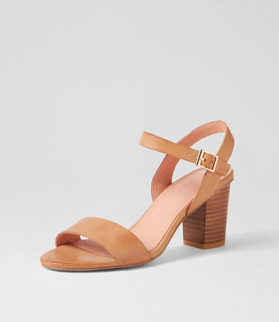 Mollini Lipber Leather Sandals - Dark Tan Mollini
