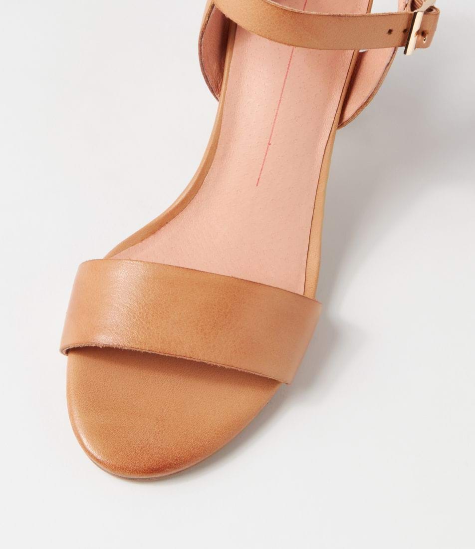 Mollini Lipber Leather Sandals - Dark Tan Mollini