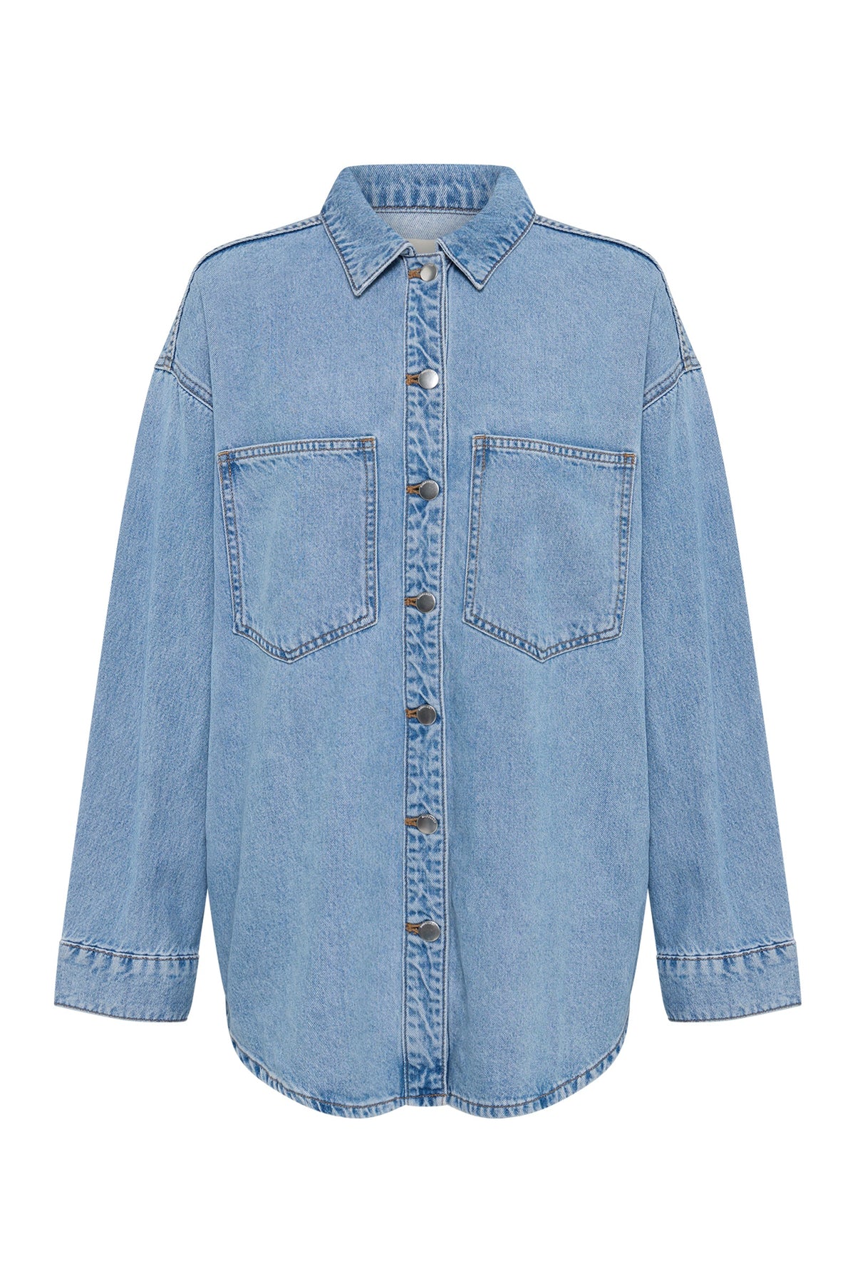 Nude Lucy - Organic Denim Oversized Shirt (Soft Blue) Nude Lucy