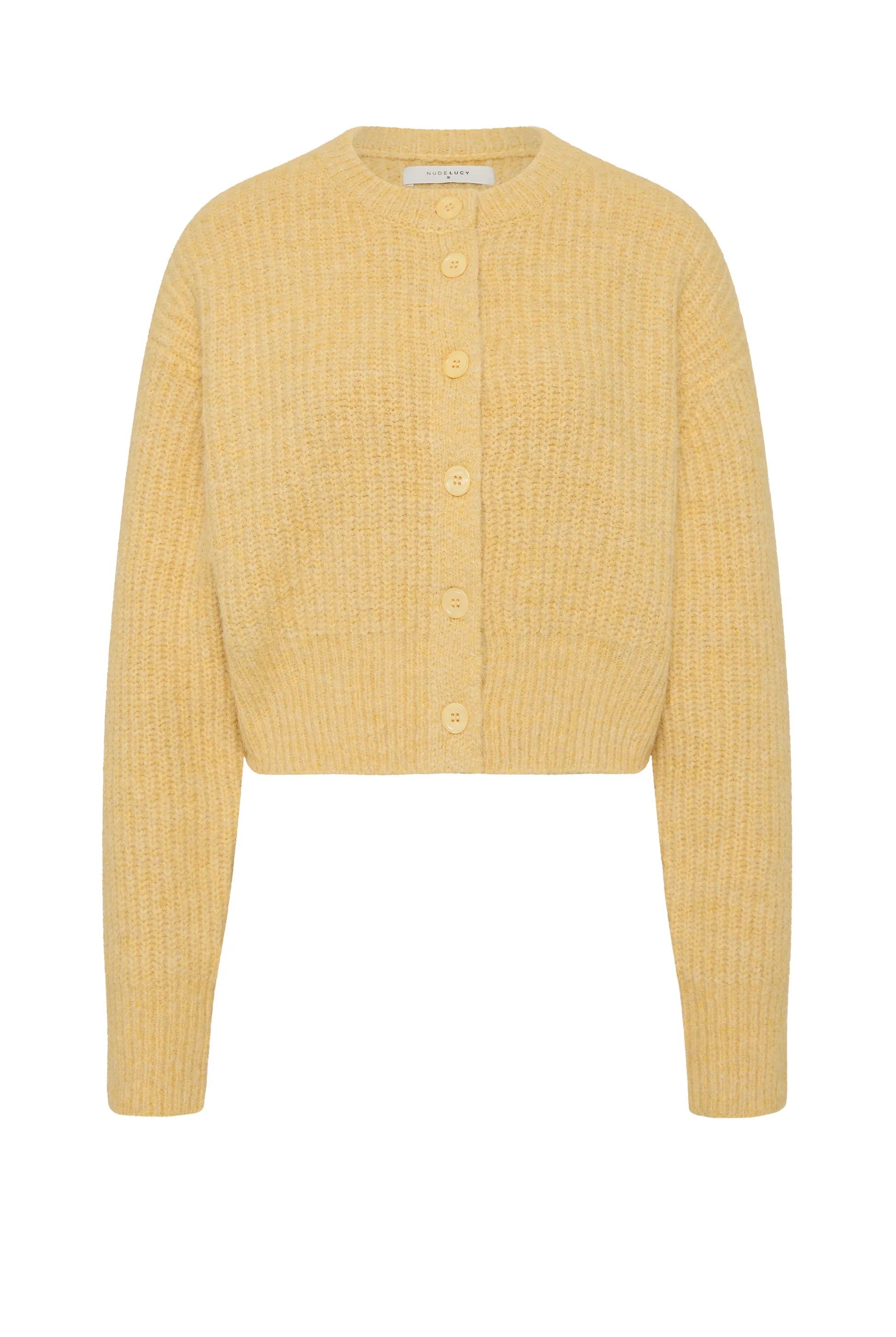 Nude Lucy - Nixon Cropped Cardigan (Butter) Nude Lucy