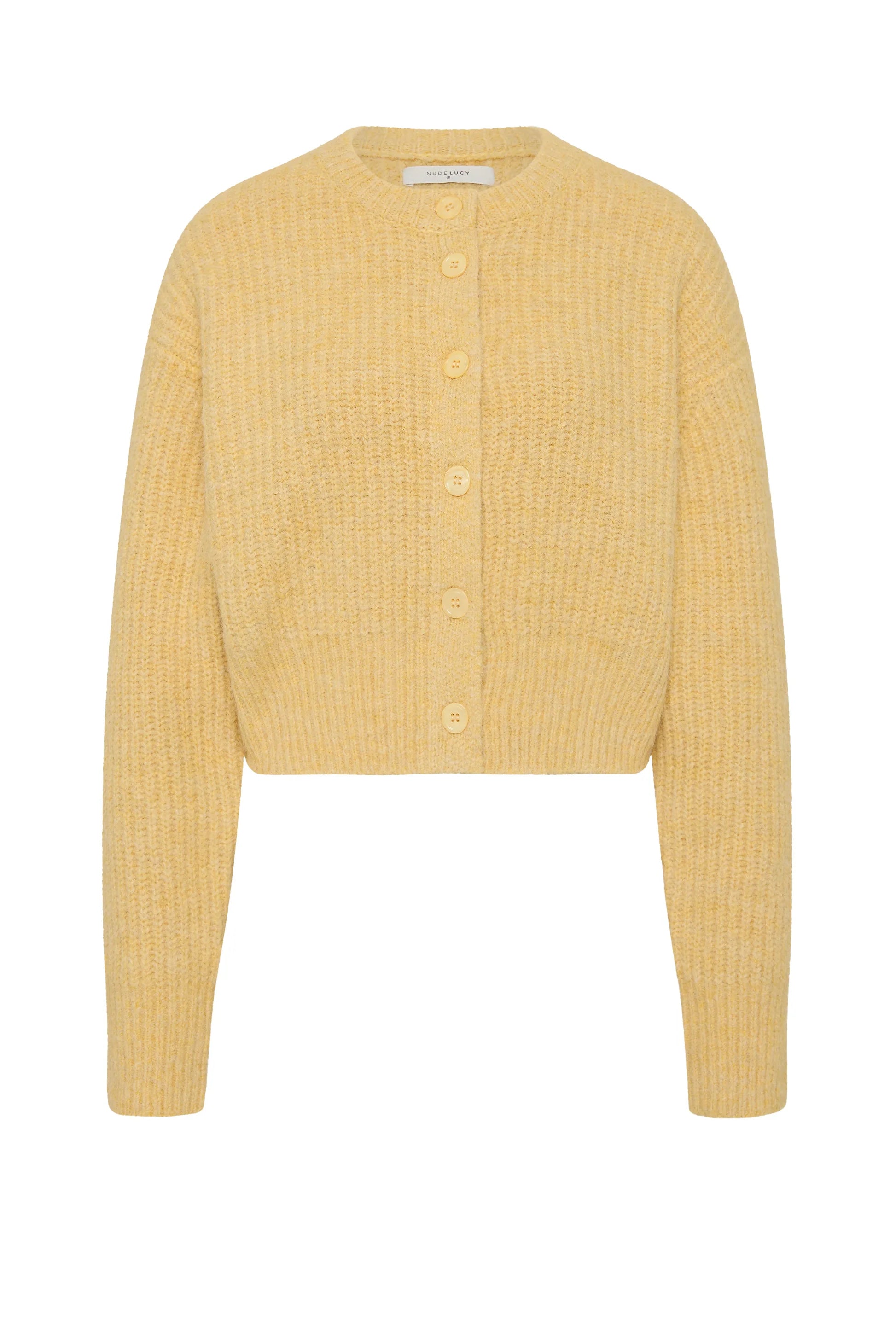 Nude Lucy - Nixon Cropped Cardigan (Butter) Nude Lucy