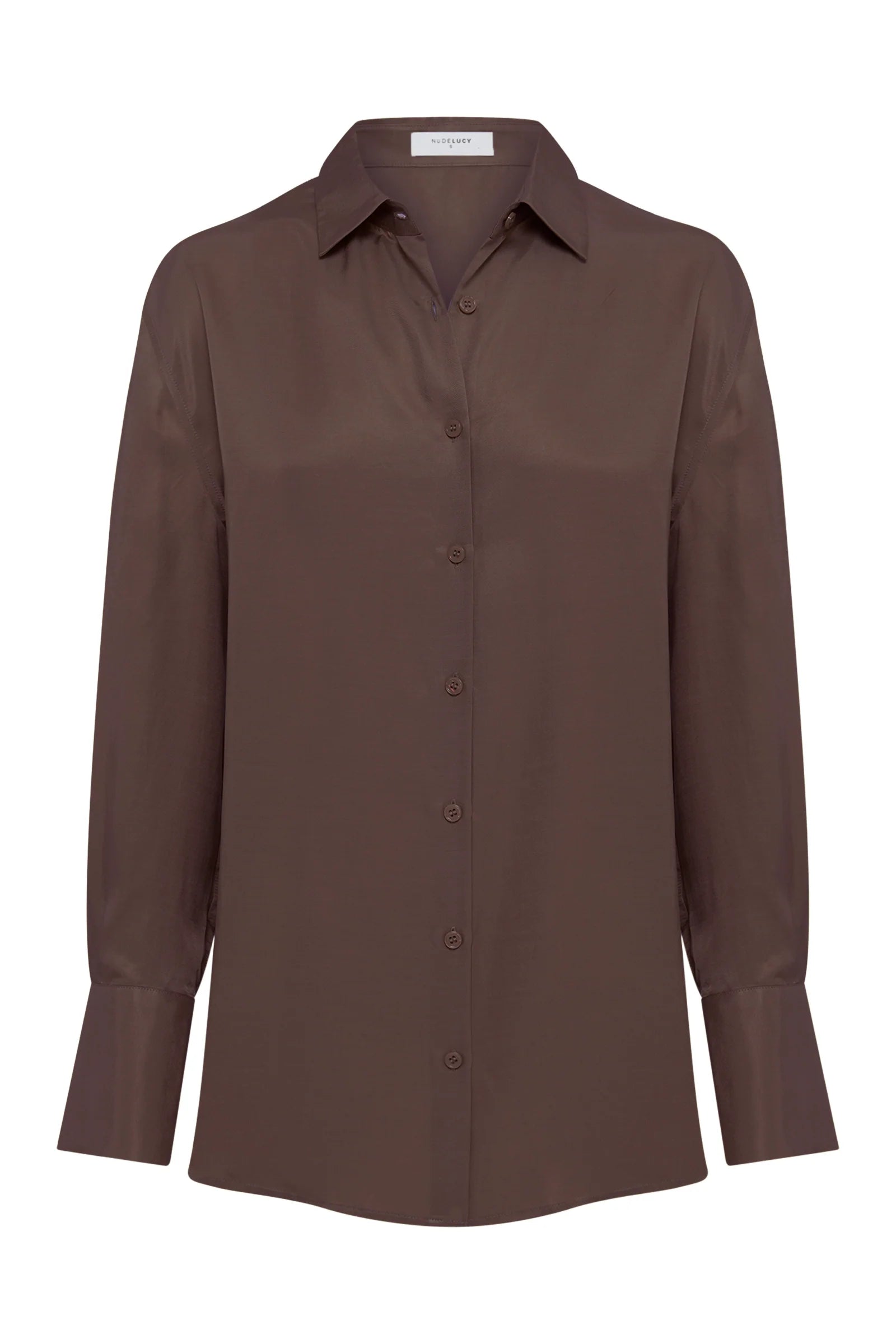 Nude Lucy - Tilly Tencel Shirt (Chocolate) Nude Lucy