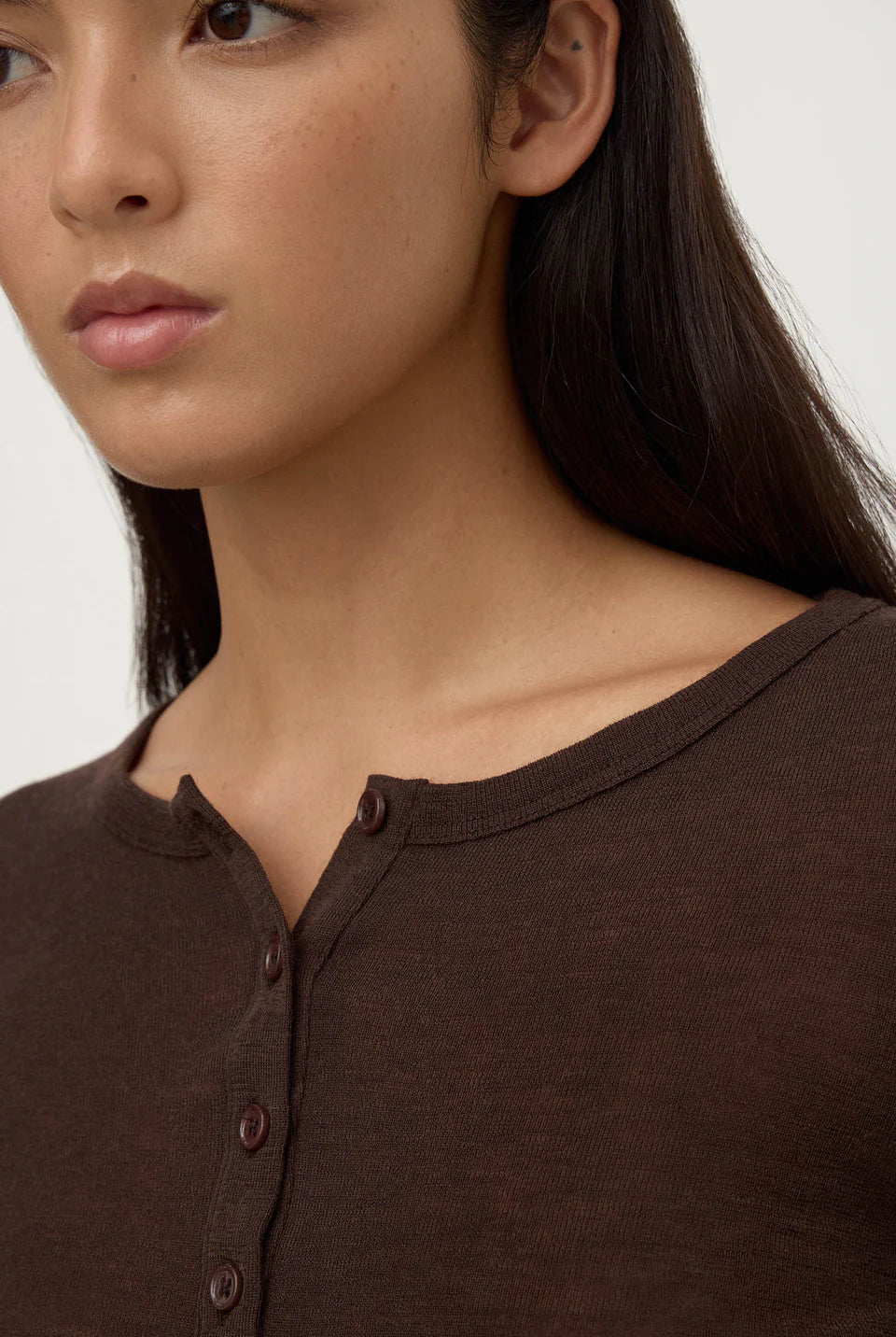 Assembly Label - Nora Merino Wool Henley (Ganache) Assembly Label