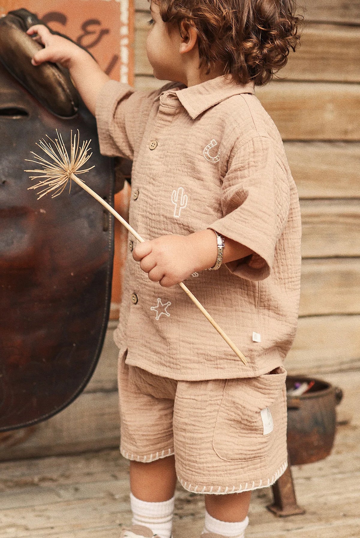 KYND Baby - Woven Shirt (Mocha) KYND Baby
