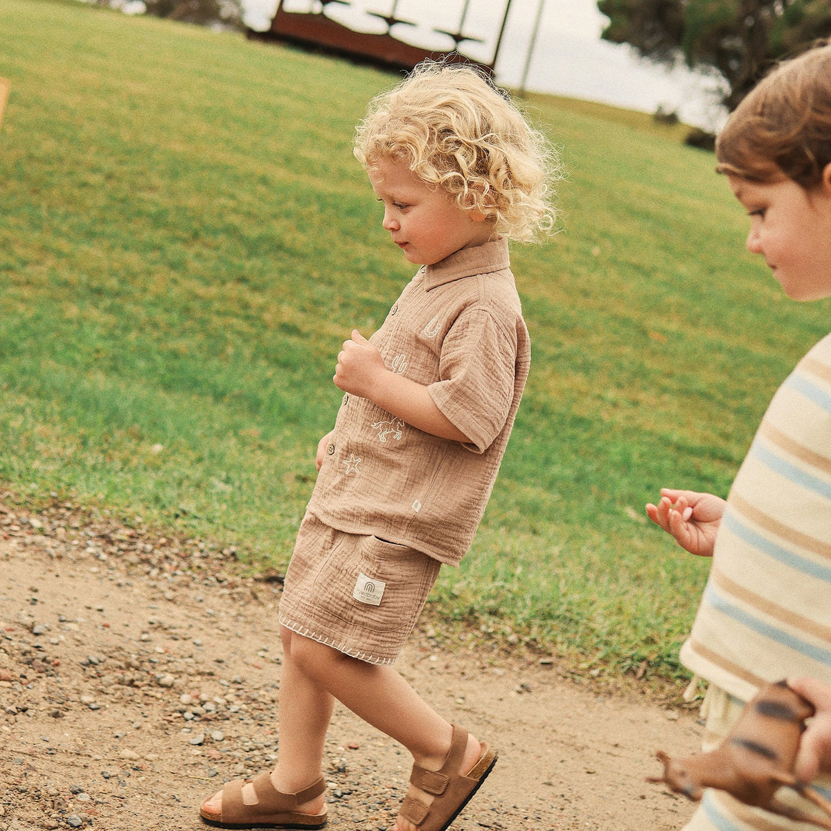 KYND Baby - Woven Short (Mocha) KYND Baby