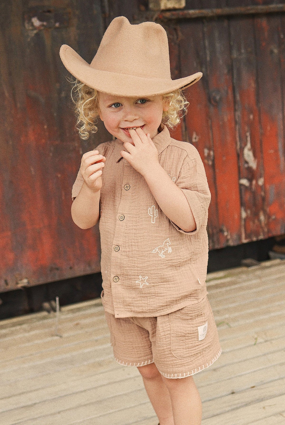 KYND Baby - Woven Short (Mocha) KYND Baby